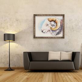 Tablou inramat - Alison Cooper - Un Herdwick Ram - - Roveli