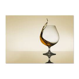 Tablou Canvas - Curbe De Stropire, Sticla, Sete, Bucatarie, Whiskey, 60 x 80 cm - - Roveli