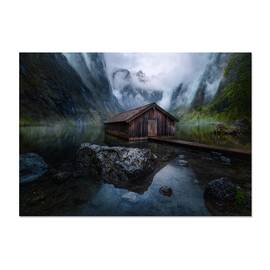 Tablou Canvas - Konigsee, Peisaj, Lac, Munte, Apa, 60 x 80 cm - - Roveli