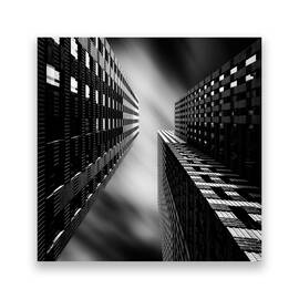 Tablou Canvas - New York, Monochrom, Cladiri, Marime: 60 x 60 cm - - Roveli