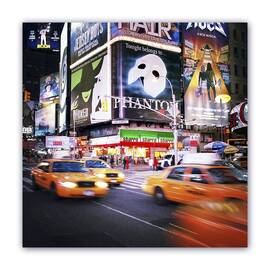 Tablou Canvas - Times Square, Taxi, New York, Marime: 60 x 60 cm - - Roveli