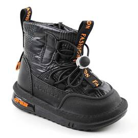 Ghete imblanite de iarna , sport , pentru copii B40244-NEGRU, Culoare (12): Negru, Marime (12): 35 - - Roveli
