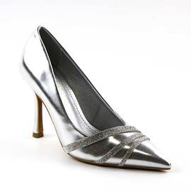 Pantofi dama , de ocazie , cu reflexe stralucitoare GQ05-SILVER, Culoare (12): Argintiu, Marime (12): 39 - - Roveli
