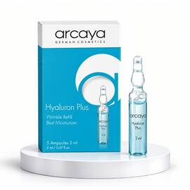 Arcaya Hyaluron Plus 1% - Fiole cu acid hialuronic pentru hidratare si efect de umplere a ridurilor, 5 buc x 2 ml - - Roveli