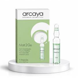 Arcaya Matt 2 Go - Fiole matifiante cu Tea Tree, acid salicilic si acid hialuronic, 5 buc x 2 ml - - Roveli