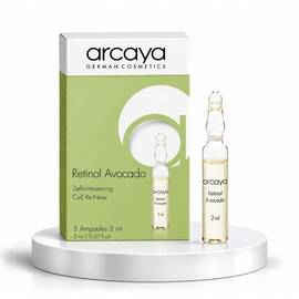 Arcaya Retinol Avocado - Fiole nutritive cu vitamina A si ulei de avocado pentru ten uscat, 5 buc x 2 ml - - Roveli