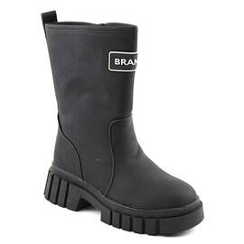 Cizme imblanite pentru fete , impermeabile C40242-2-BLACK, Culoare (12): Negru, Marime (12): 33 - - Roveli