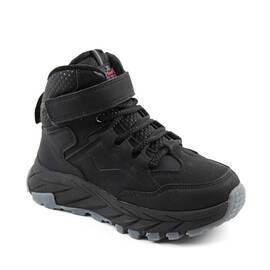 Ghete sport , imblanite , pentru copii , cu talpa groasa C40361-BLACK, Culoare (12): Negru, Marime (12): 32 - - Roveli