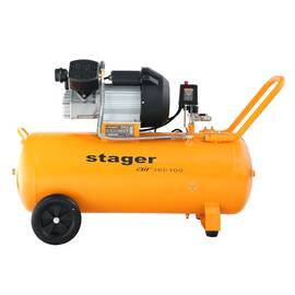 Stager Air 36D100 compresor aer, 100L, 10bar, 356L/min, monofazat, angrenare directa - - Roveli