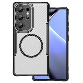 HUSA PROTECTIE CARBON DEFENDER MAG SAMSUNG S25 ULTRA - NEGRU - - Roveli