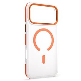 HUSA PROTECTIE MAG CASE IPHONE 17 PRO MAX - TRANSPARENT/PORTOCALIU - - Roveli
