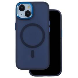 HUSA SILICON PENTRU IPHONE 17 PRO MAX CU INEL - ALBASTRUI NAVY - - Roveli