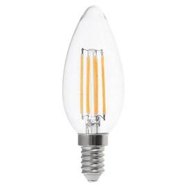 BEC LED E14 6W CU FILAMENT 6400K ALB RECE - - Roveli