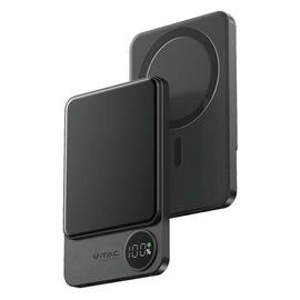 POWER BANK ULTRA SLIM 5000MAH WIRELESS FAST CHARGING - - Roveli