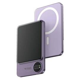 POWER BANK ULTRA SLIM 5000MAH WIRELESS FAST CHARGING - - Roveli