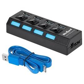 HUB USB 3.0 4 PORTURI REBEL - - Roveli