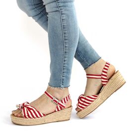 ​Sandale dama cu platforma Y288-58-RED, Marime (12): 39 - - Roveli