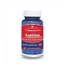 Aspirina Cardio Prim 75 mg 60 capsule Herbagetica - - Roveli