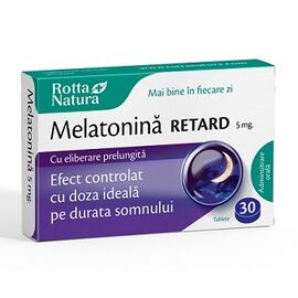 Melatonina Retard 5 mg 30 tablete Rotta Natura - - Roveli