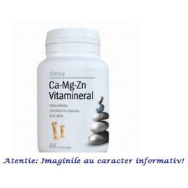 Ca-Mg-Zn Vitamineral 60 comprimate Alevia - - Roveli