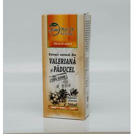 Extract Natural din Valeriana si Paducel Fara Alcool 200 ml Natura Plant IF - - Roveli