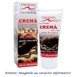 FaviVenom Crema pentru Masaj cu Venin de Vipera 50 ml Favisan - - Roveli
