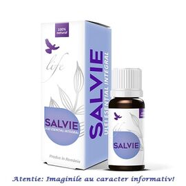 Ulei Esential Integral de Salvie 10 ml Bionovativ Life - - Roveli