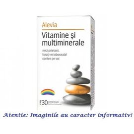 Vitamine si Multiminerale 30 comprimate Alevia - - Roveli