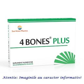 4 Bones Plus 30 comprimate Sun Wave Pharma - - Roveli