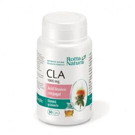 CLA Acid Linoleic Conjugat 1000 mg 90 capsule Rotta Natura - - Roveli