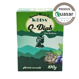 Q Diab Ceai de Plante 100 g Kotys - - Roveli