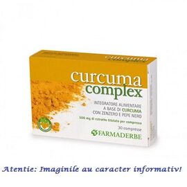 Curcuma Complex 30 comprimate Farmaderbe - - Roveli
