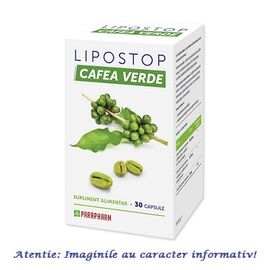 Lipostop Cafea Verde 30 capsule Parapharm - - Roveli