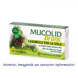 Mucolid cu Aroma de Eucalipt 24 bucati Farmaderbe - - Roveli