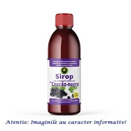 Sirop de Coacaz Negru Fara Zahar Hipocaloric 500 ml Hypericum - - Roveli