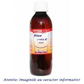 Sirop Fier si Vitamina C 250 ml Favisan - - Roveli