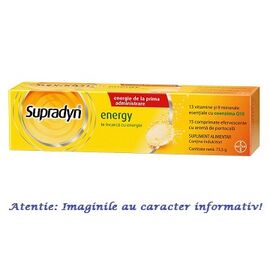 Supradyn Energy cu Coenzima Q10 15 comprimate efervescente Bayer - - Roveli