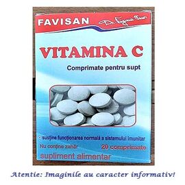 Vitamina C 20 comprimate pentru supt Favisan - - Roveli
