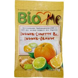 Bomboane bio cu ghimbir-lime si ghimbir-portocala 75g BIO Loves Me - - Roveli
