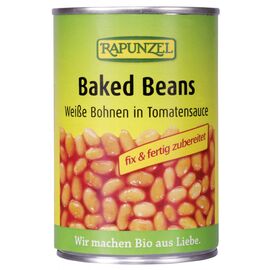 Fasole alba bio in sos de rosii 400g Rapunzel - - Roveli
