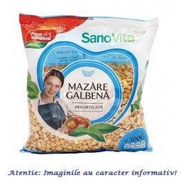 Mazare Galbena Decorticata 500 g SanoVita - - Roveli