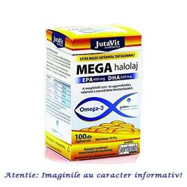 Mega Ulei de Peste Omega 3 100 capsule JutaVit - - Roveli