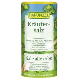 Sare neiodata cu 15% ierburi si legume  125g Rapunzel - - Roveli