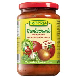 Sos vegan de tomate Traditional 340g Rapunzel - - Roveli