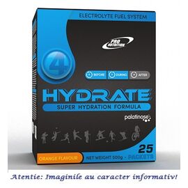 4 Hydrate cu Aroma de Portocale 25 plicuri Pro Nutrition - - Roveli