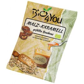 Bomboane cu malt  si caramel  75g Bio4You - - Roveli