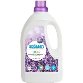 Detergent lichid pentru rufe colorate cu lavanda 1.5L Sodasan - - Roveli