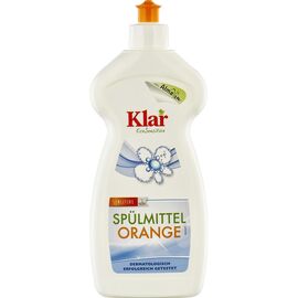 Detergent lichid sensitiv cu portocala pentru vase 500ml Klar - - Roveli