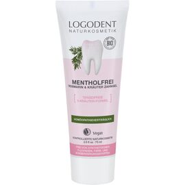 Pasta de dinti gel fara mentol cu rosmarin si plante 75ml Logodent - - Roveli
