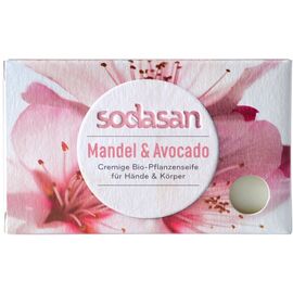 Sapun bio cu migdale si avocado 100g Sodasan - - Roveli